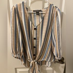 Woman’s Blouse button-up with bow size L